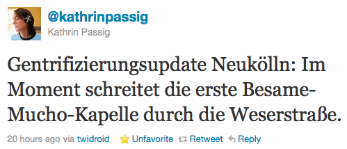 Screenshot twitter.com Gentrifizierungsupdate Neukölln