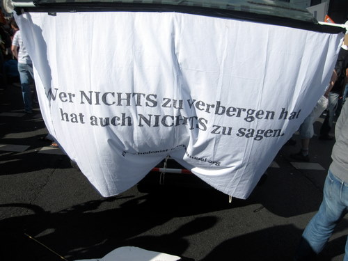 Wer nichts zu verbergen hat, hat auch nichts zu sagen