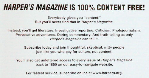 Foto des Harper's Magazine