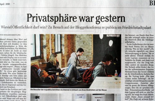 Ausschnitt "Berliner Morgenpost"