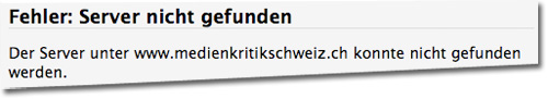 Medienkritik Schweiz