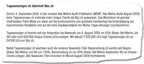 Newsnetz Pressemitteilung