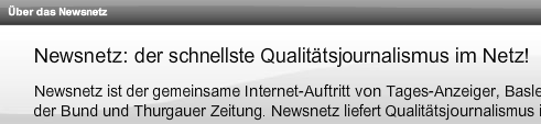 Newsnetz Qualitätsjournalismus Newsnetz Qualitätsjournalismus