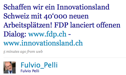 Fulvio Pelli auf Twitter