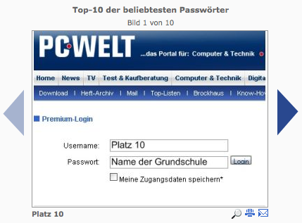 Screenshot pcwelt.de